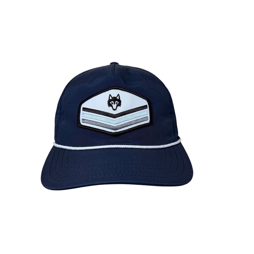 Greyson Clothiers Chevron Rope Flat Brim Adjustable Snapback Hat Golf Blue